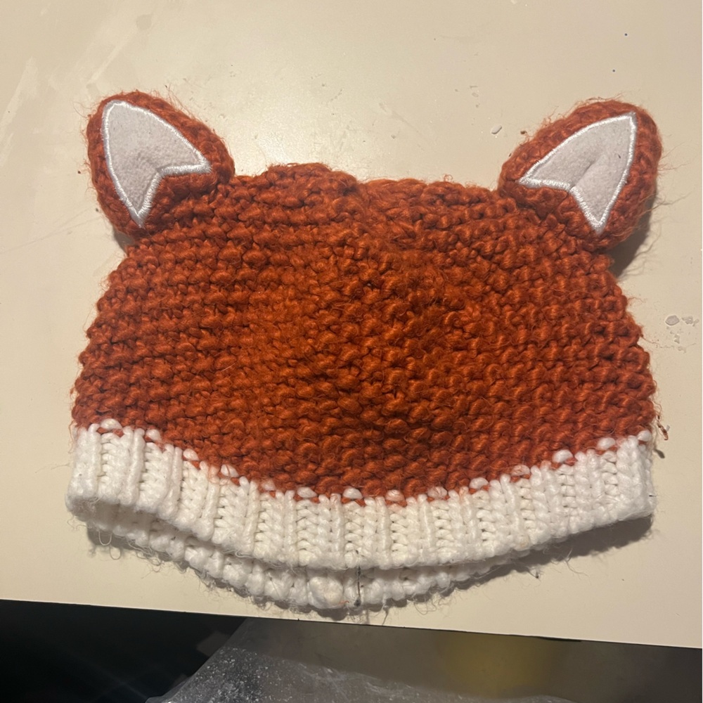 Fox ear knit beanie